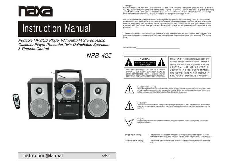 Naxa NPB-425 instruction manual