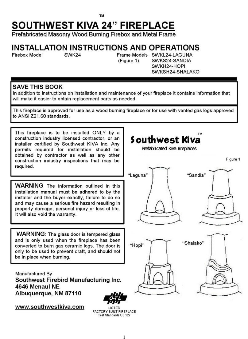 Southwest Kiva SWK24 Installation instructions and operation manual Southwest Kiva SWK24 Installation instructions and operation manual