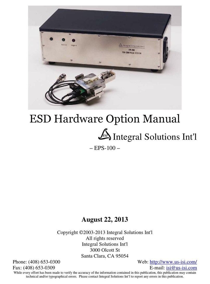 Integral Solutions EPS-100 User manual