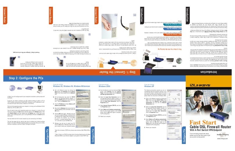 Linksys Cable/DSL Firewall Router User manual