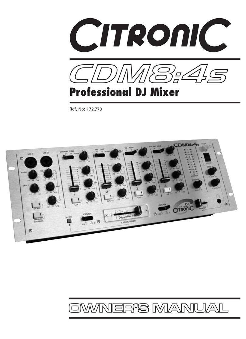 Citronic CDM8:4s owner's manual