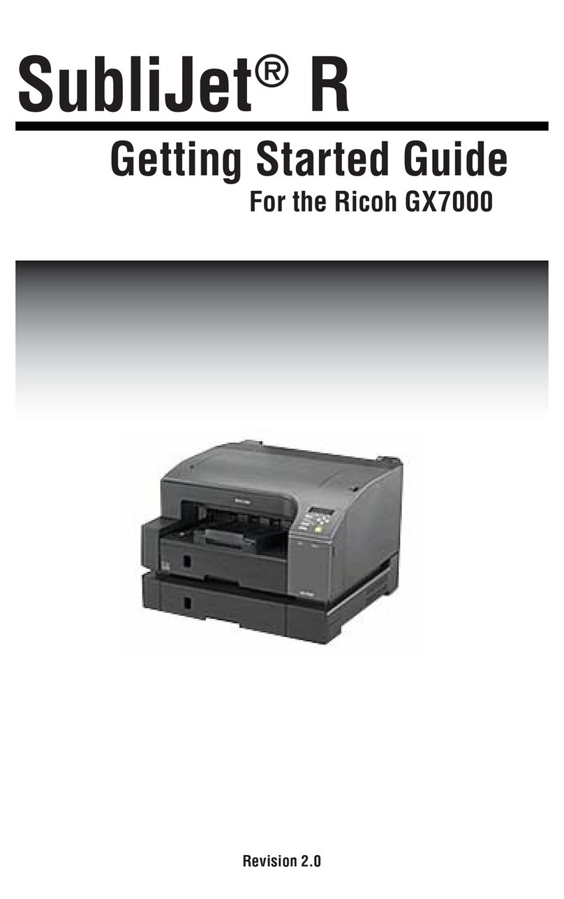 Sawgrass Aficio GX7000 Getting started guide