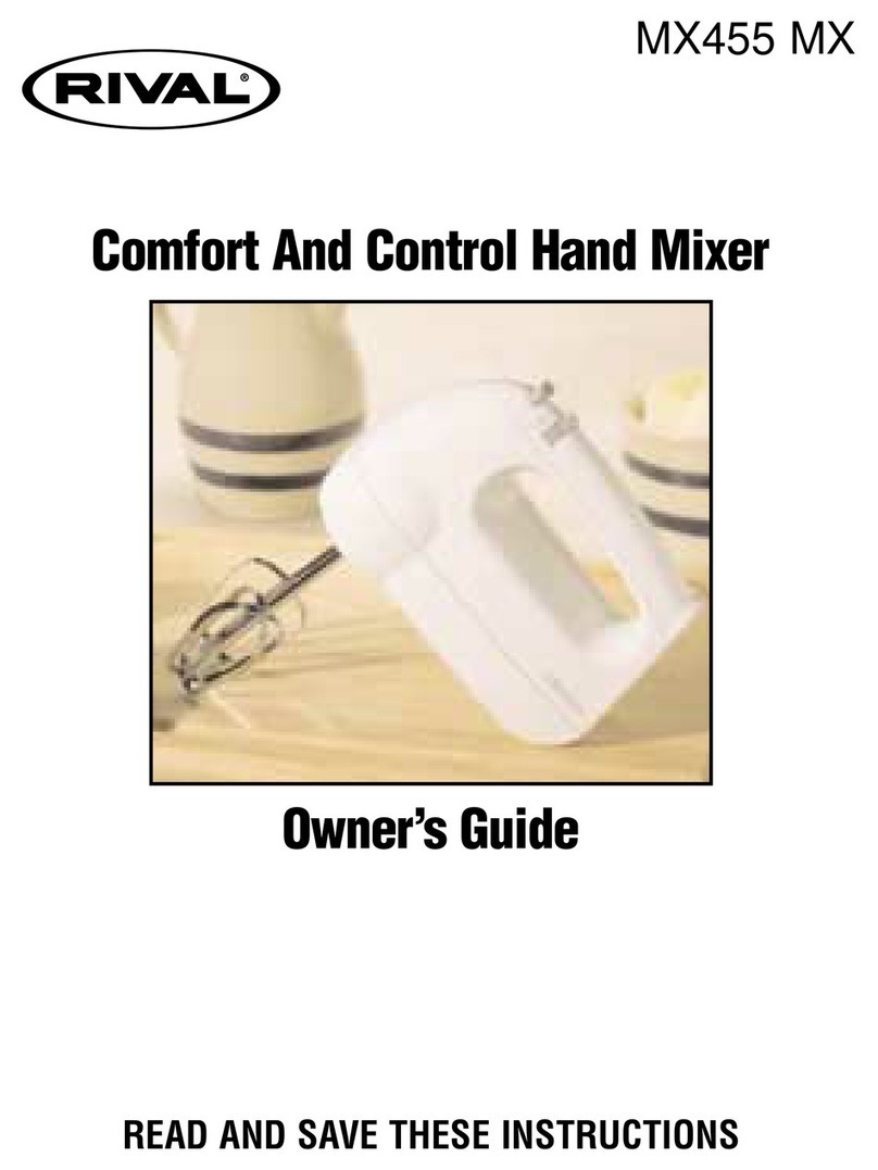 Rival MX455 MX owner's guide