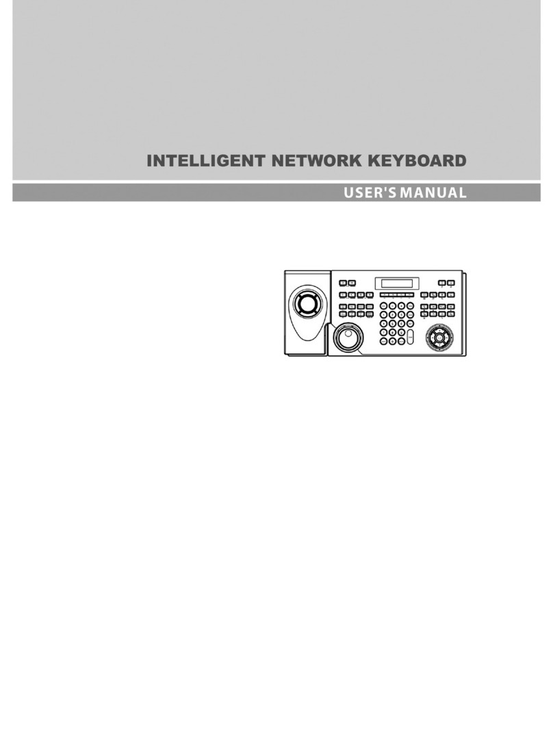 CCTV Intelligent Network Keyboard Operating instructions