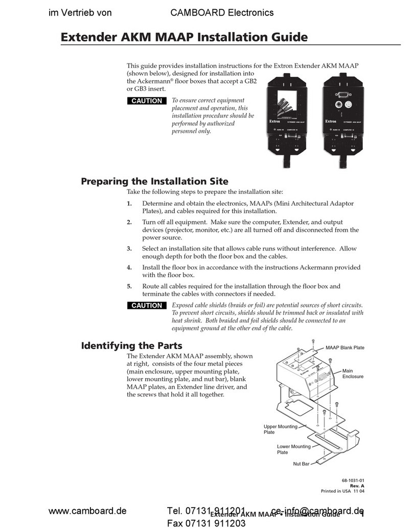 Extron electronics AKM MAAP User manual