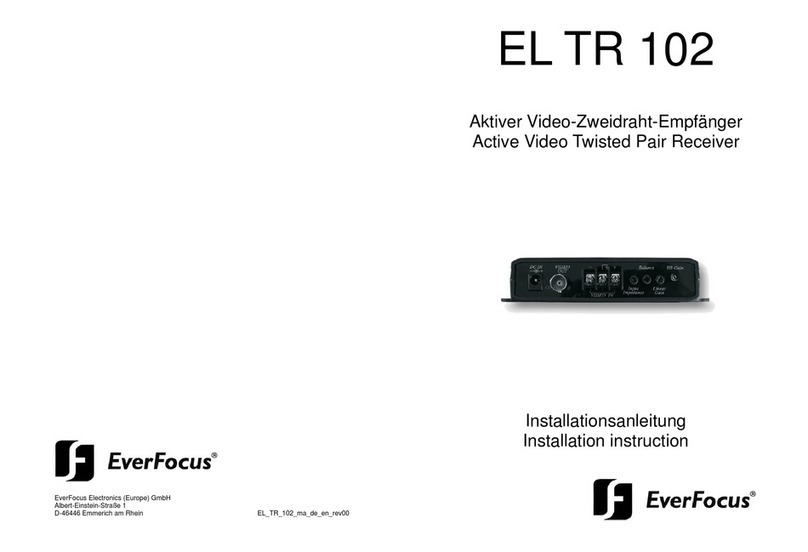 EverFocus EL TR 102 Installation instruction