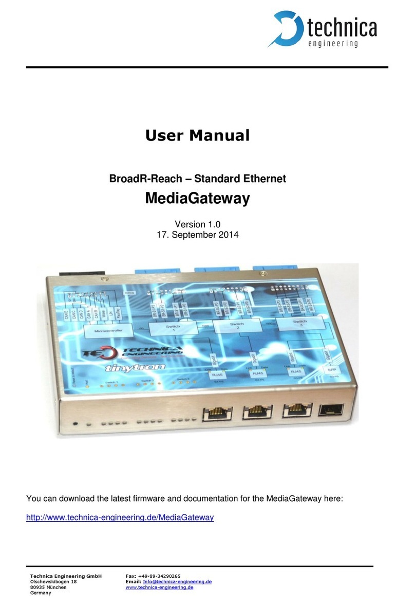 Technica MediaGateway user manual