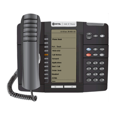 Mitel 5320 IP Phone Instruction manual