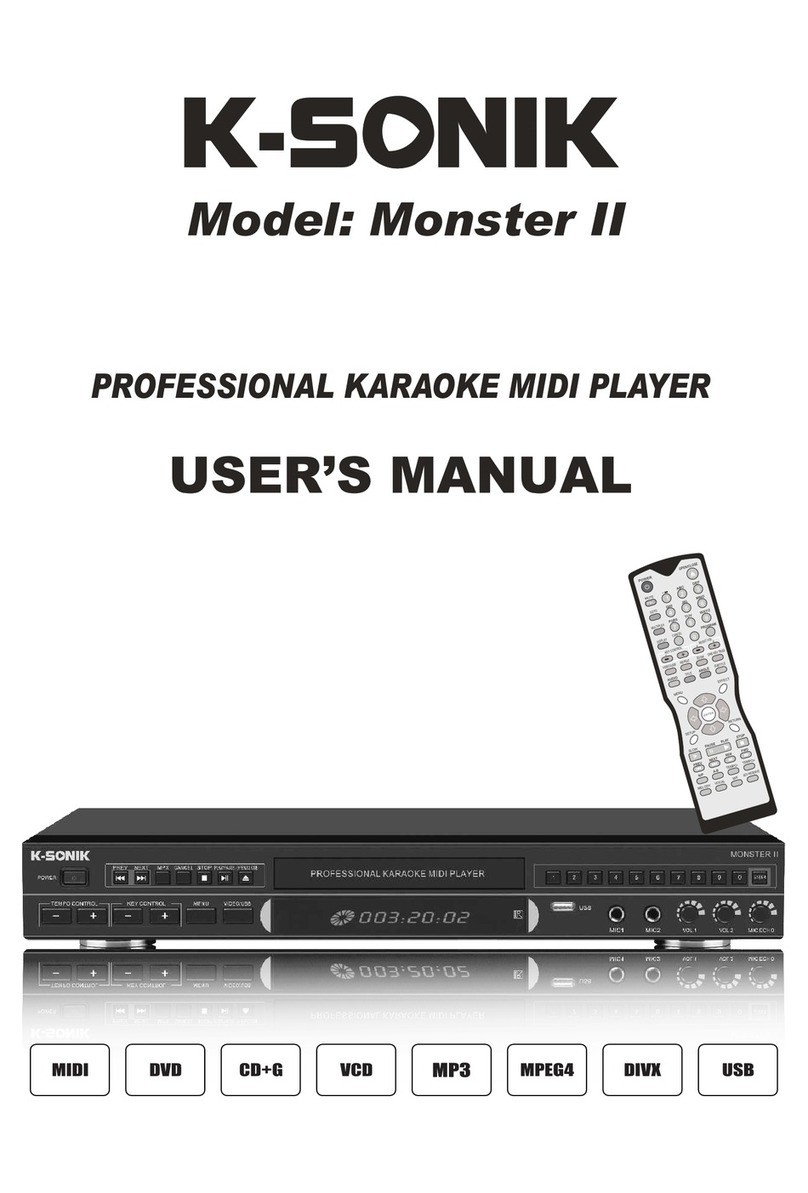 K-Sonik Monster II User manual