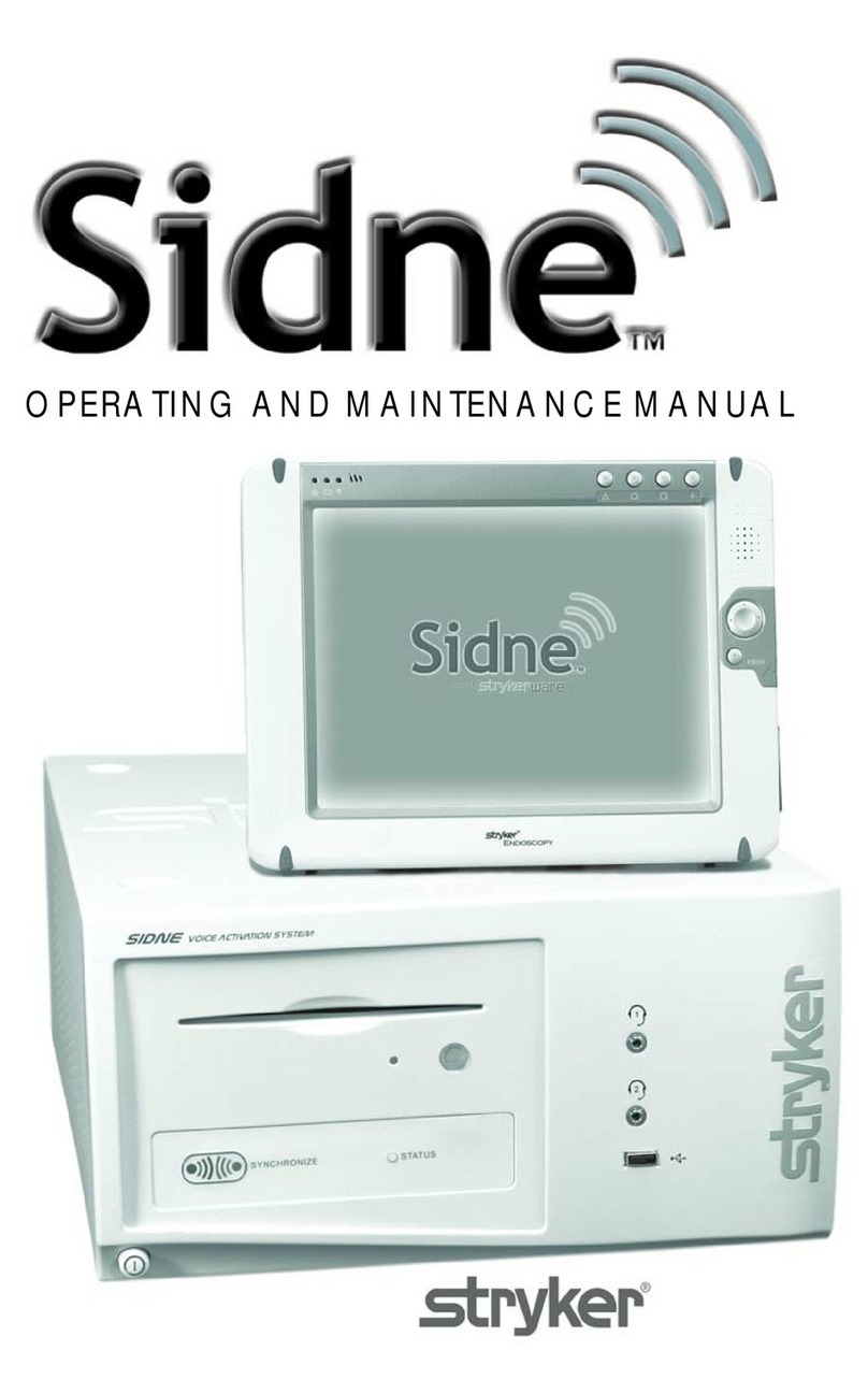 Stryker Sidne Operating and maintenance manual