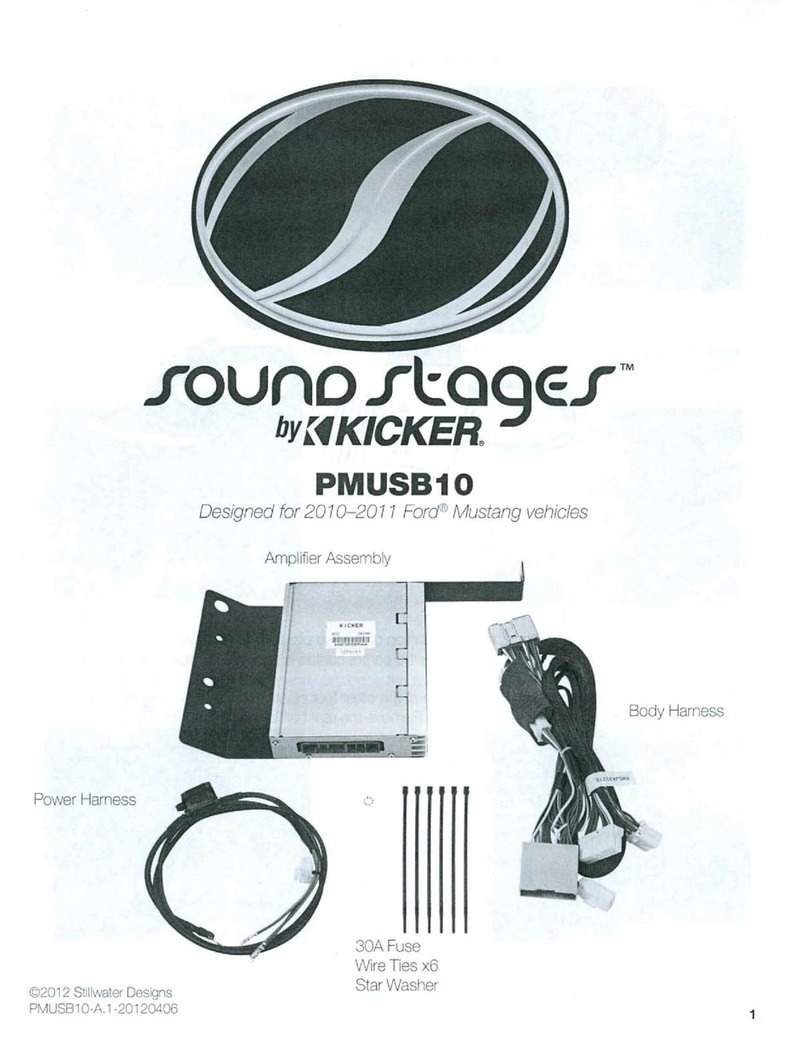 Kicker Sound Stages PMUSB10 user guide