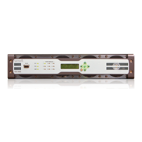 Harmonic NSG 9000-3G Installation & user guide