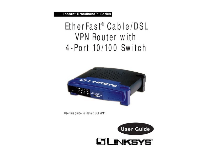 Linksys BEFVP41 - EtherFast Cable/DSL VPN Router User manual