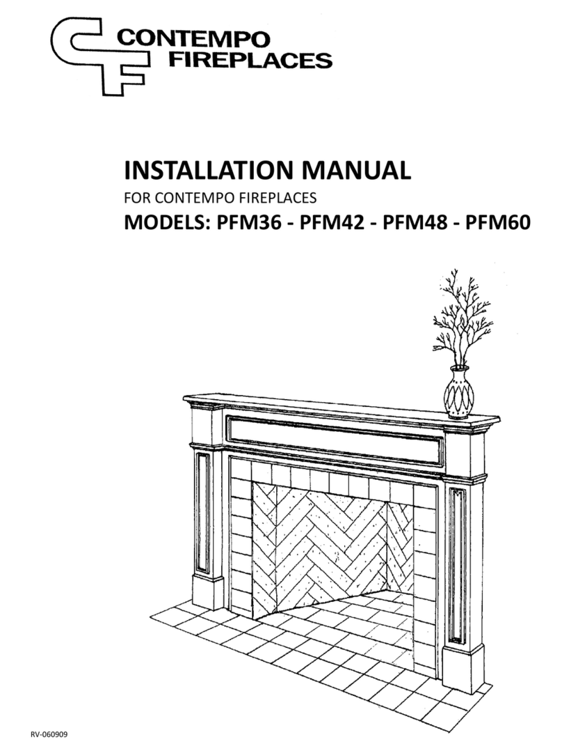 Contempo Fireplaces PFM36 installation manual