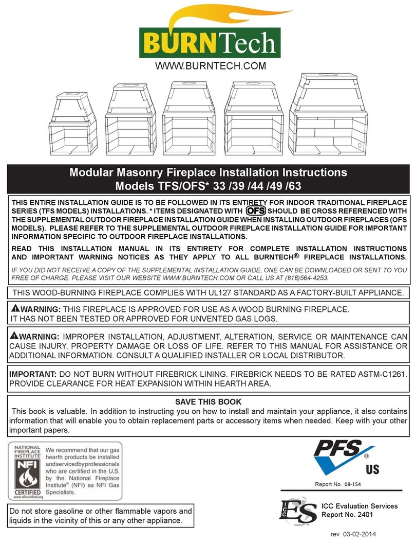 Burntech TFS 33 User manual