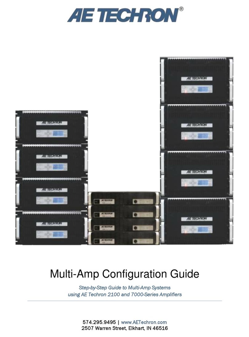 Aetechron 2100 series User manual