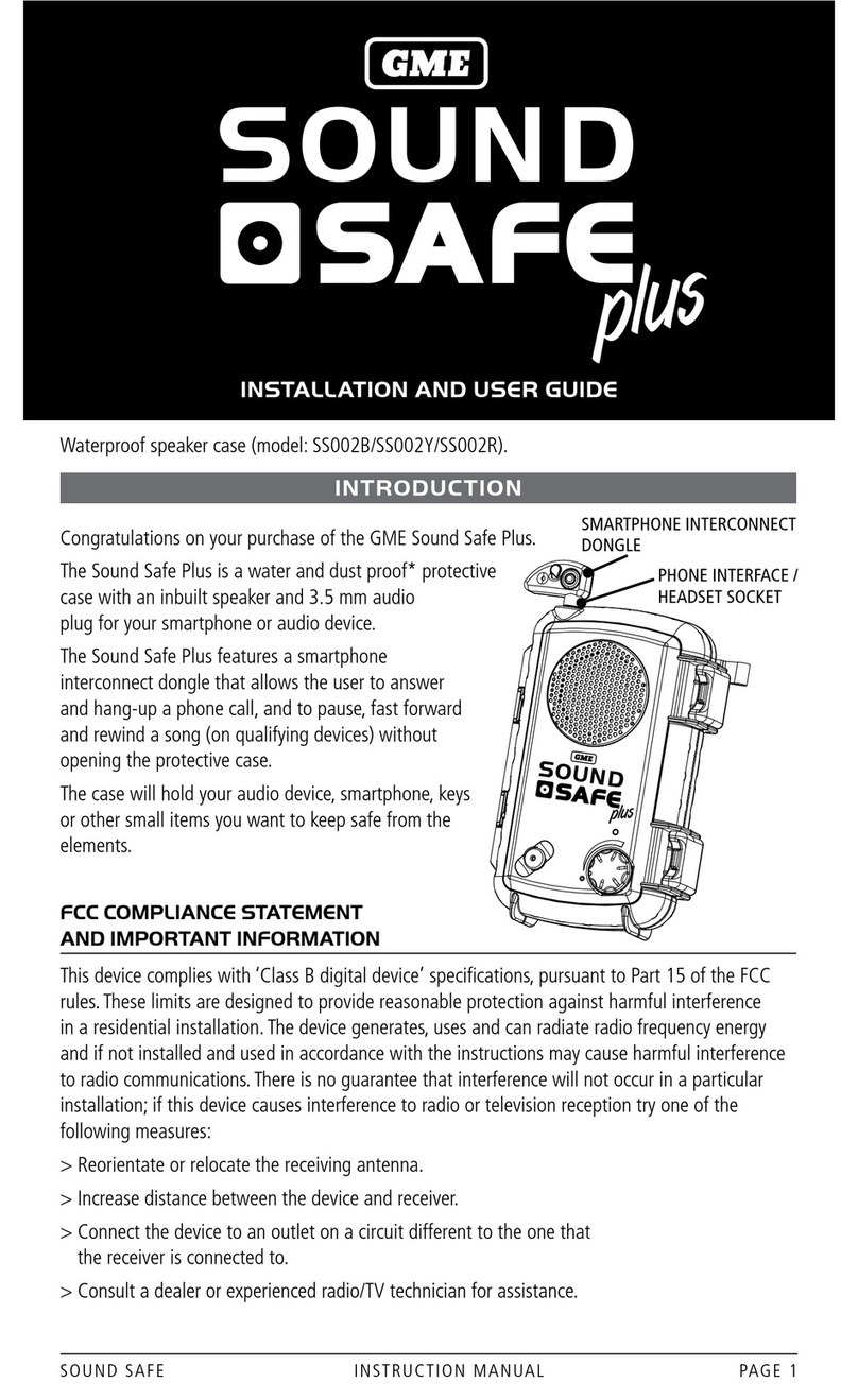 GME SS002B Installation and user guide