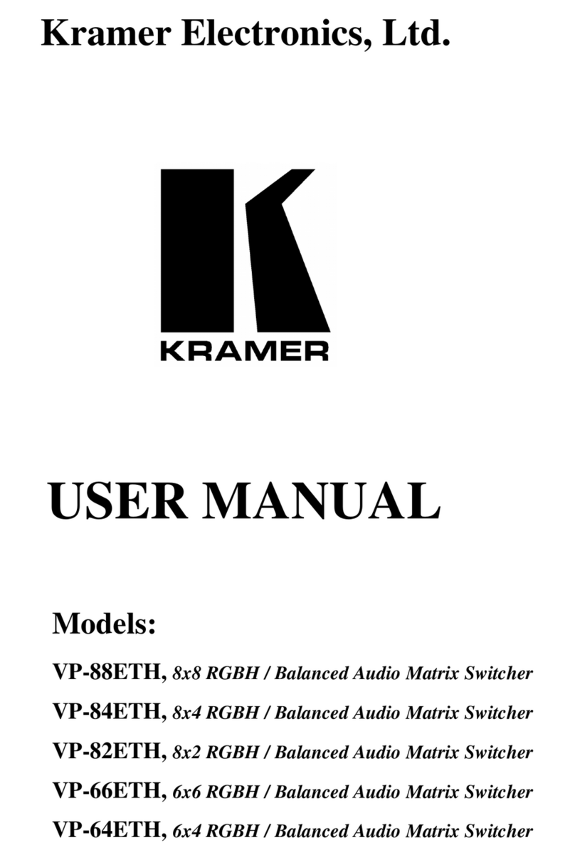Kramer VP-88ETH User manual
