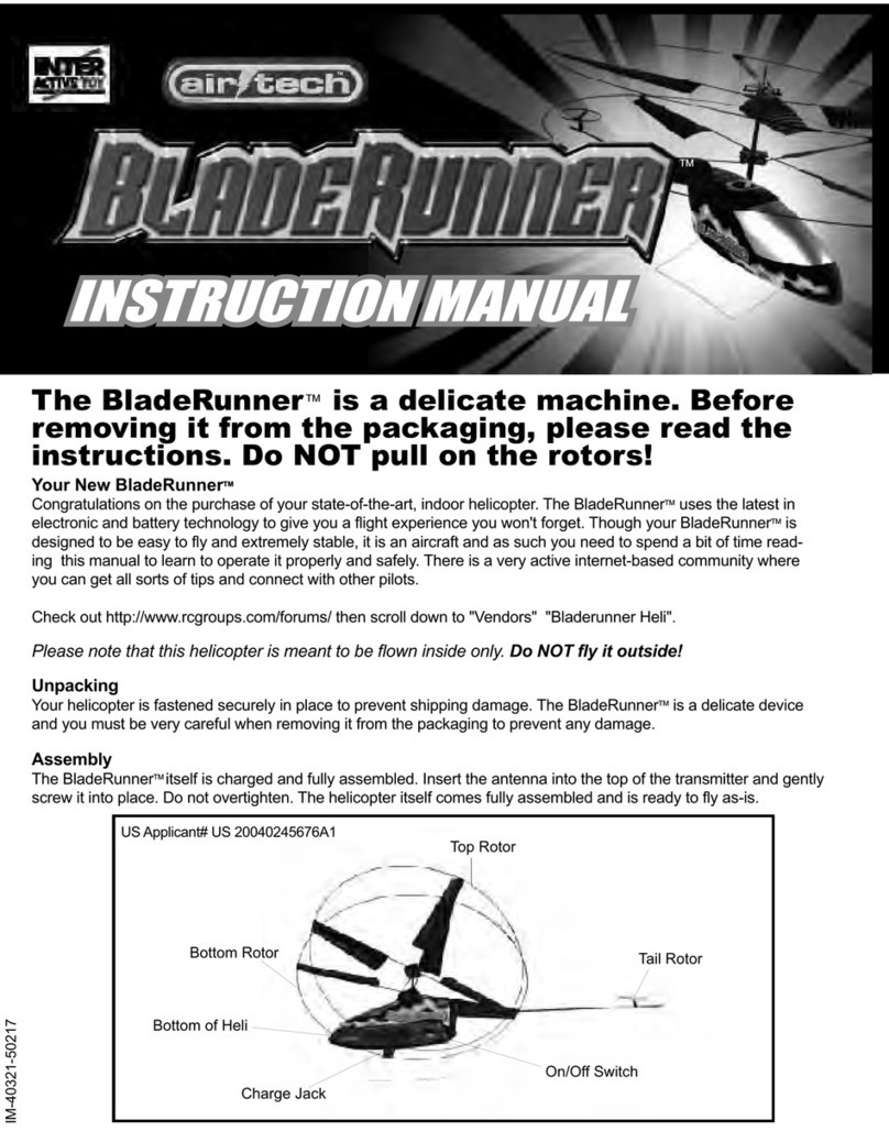 INTERACTIVE TOY CONCEPTS BladeRunner instruction manual INTERACTIVE TOY CONCEPTS BladeRunner instruction manual