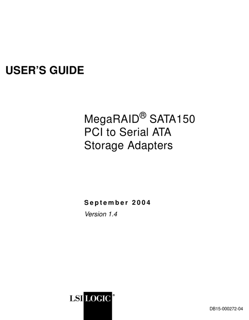 LSI MegaRAID SATA 150 User manual