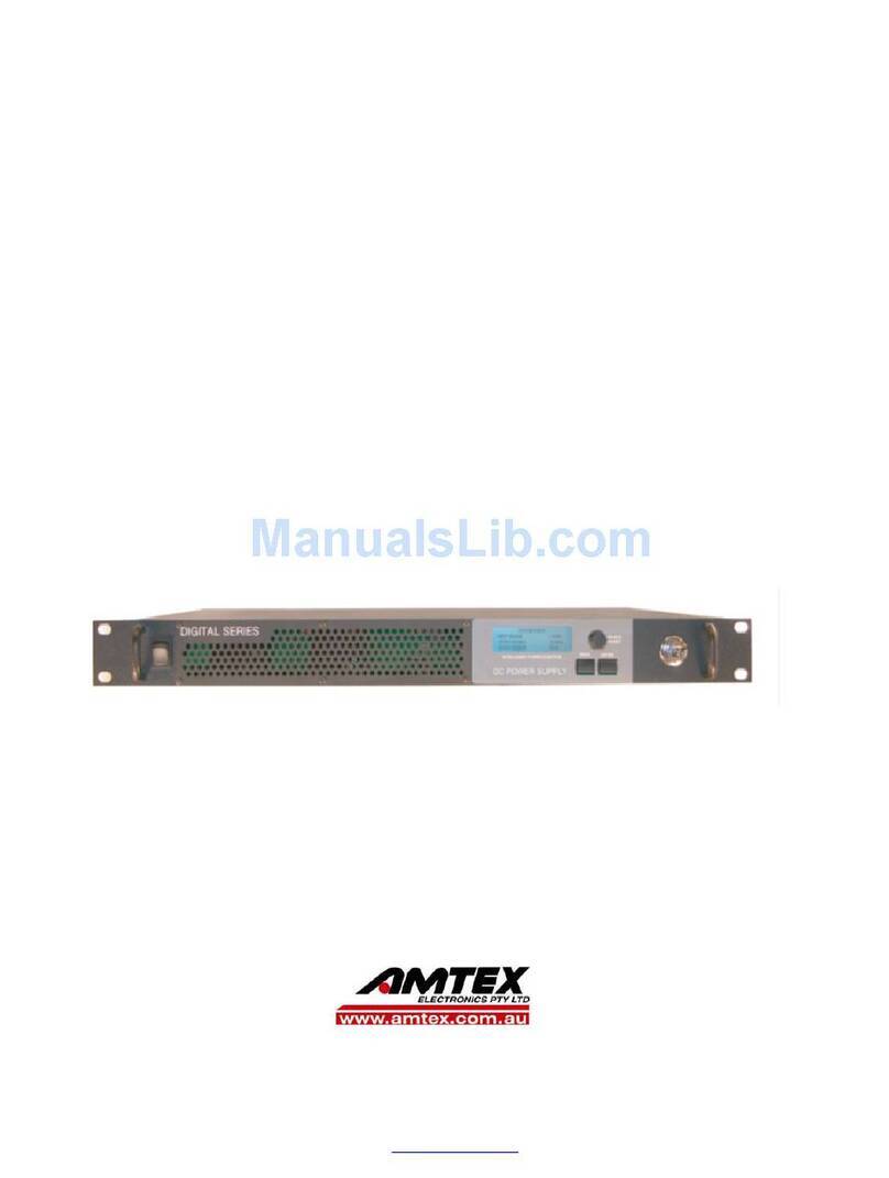 Amtex Digital Series instruction manual