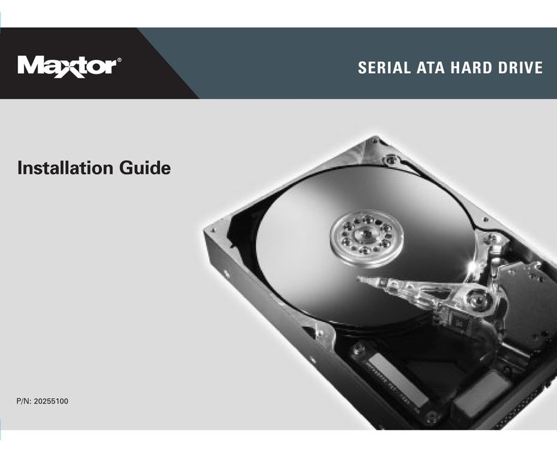 Maxtor SERIAL ATA HARD DRIVE User manual