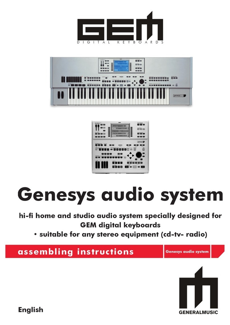 GEM Genesys audio system Assembling instructions