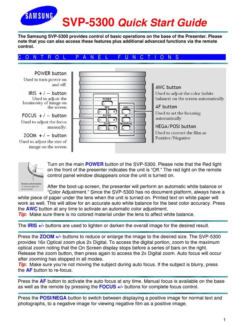 Samsung SVP-5300 User manual