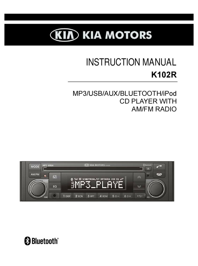 Kia K102R User manual