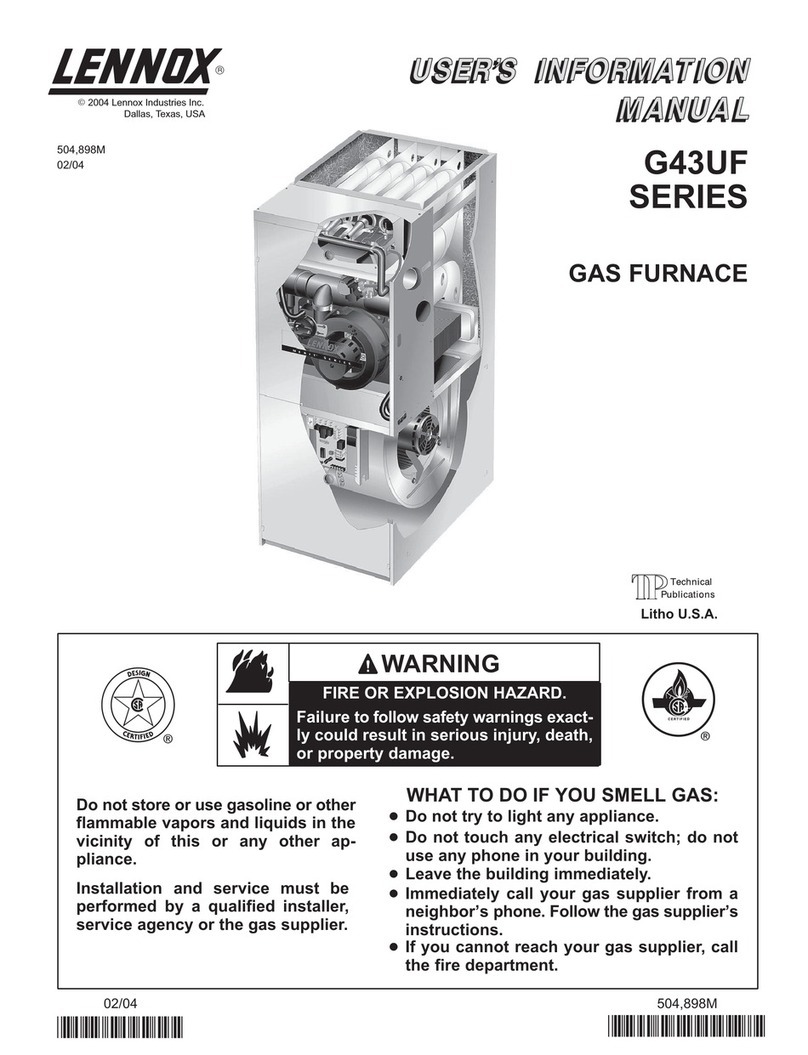 Lennox G43UF SERIES Guide Lennox G43UF SERIES Guide