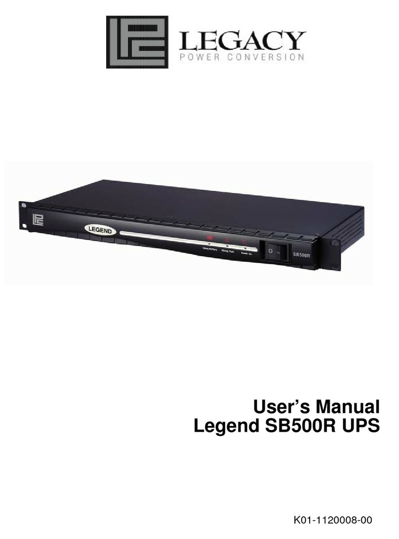 Legacy Legend SB500R user manual
