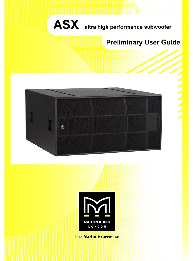 Martin Audio ASX User manual