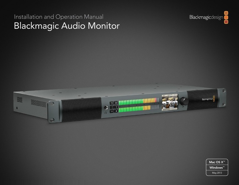 Blackmagicdesign Audio Monitor User manual