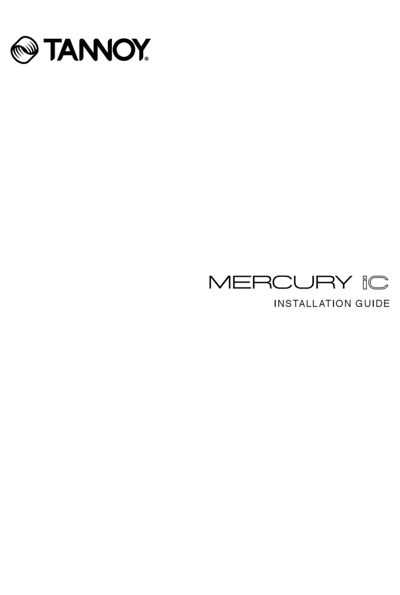 Tannoy Mercury IC User manual Tannoy Mercury IC User manual