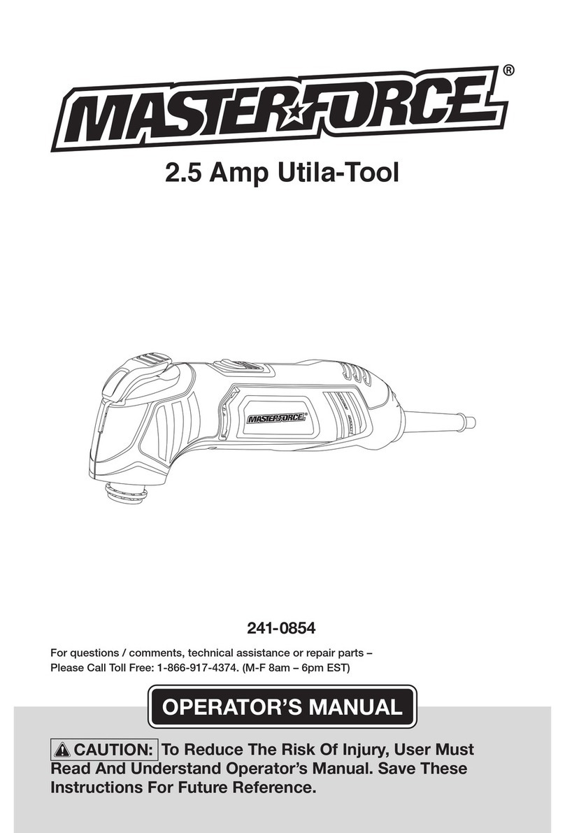 MasterForce 241-0854 User manual