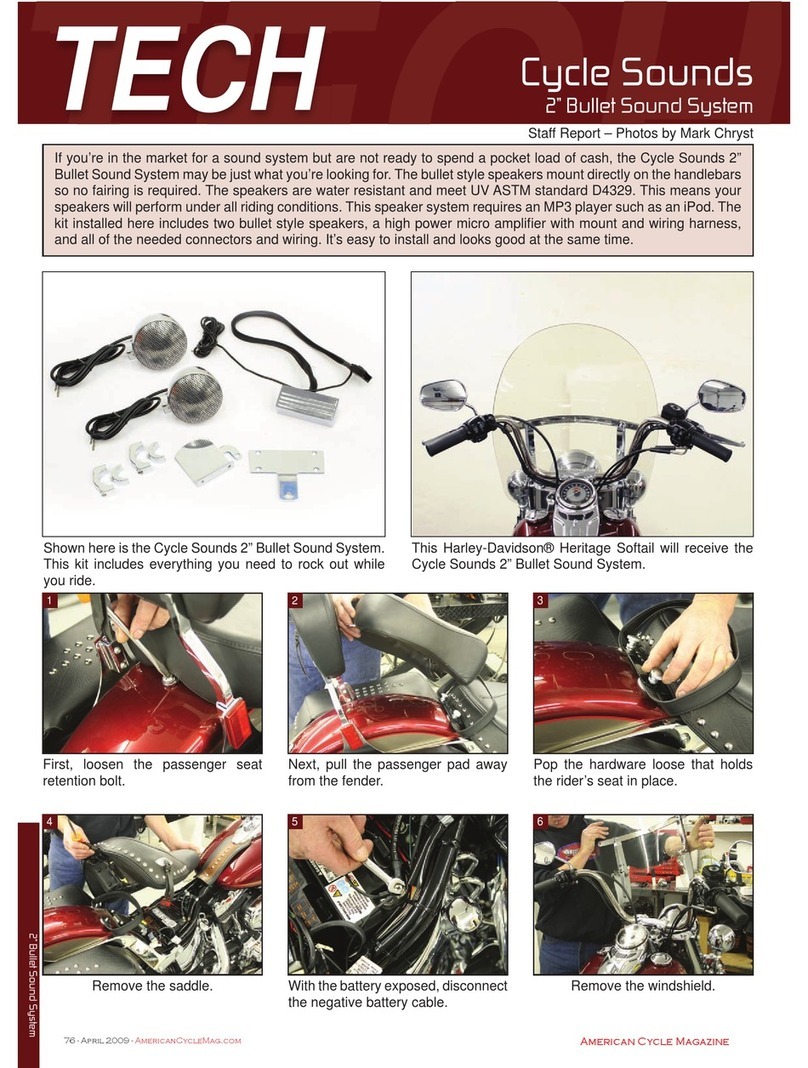 Cycle Sounds CYCLE SOUNDS 4405-0018 quick guide