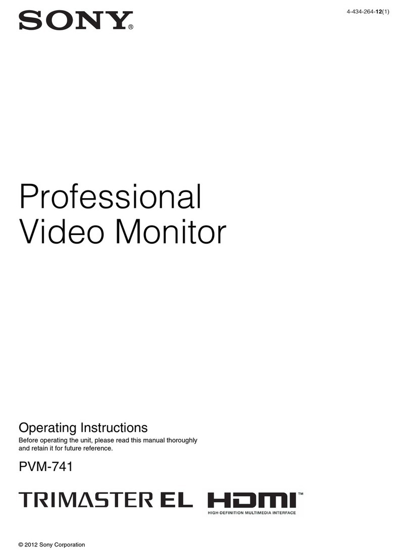 Sony PVM-741 User manual