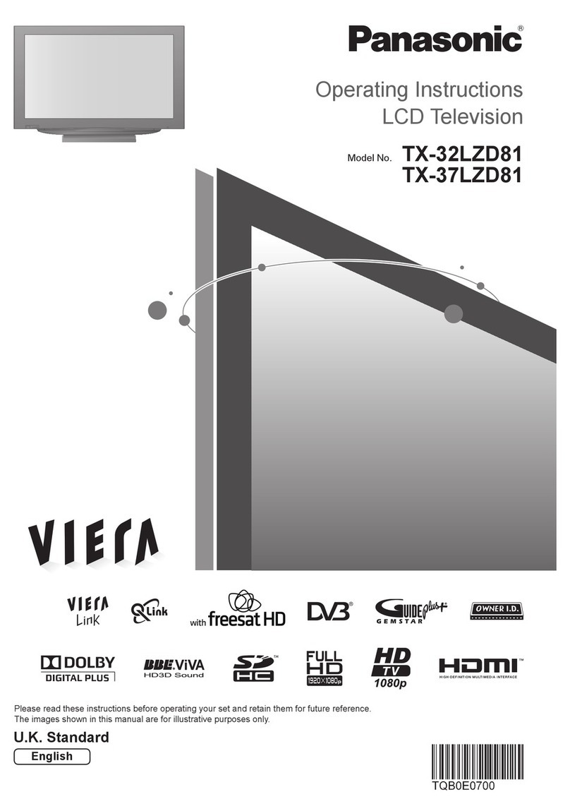 Panasonic Viera TX-32LZD81 User manual