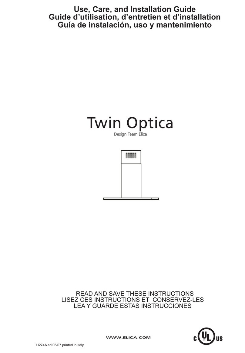 ELICA Twin Optica Installation guide