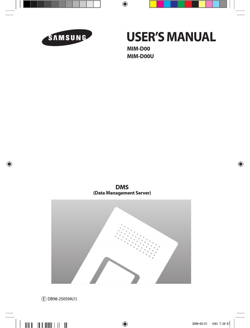 Samsung MIM-D00 User manual Samsung MIM-D00 User manual