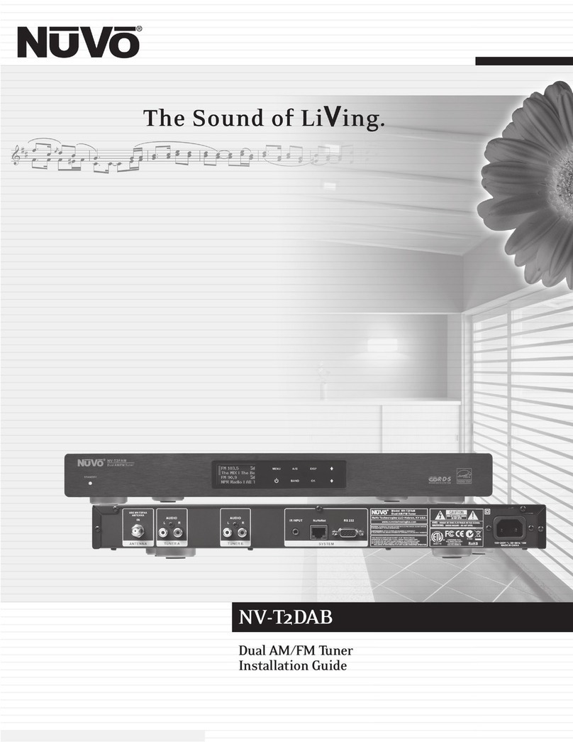 Nuvo NV-T2DAB installation guide