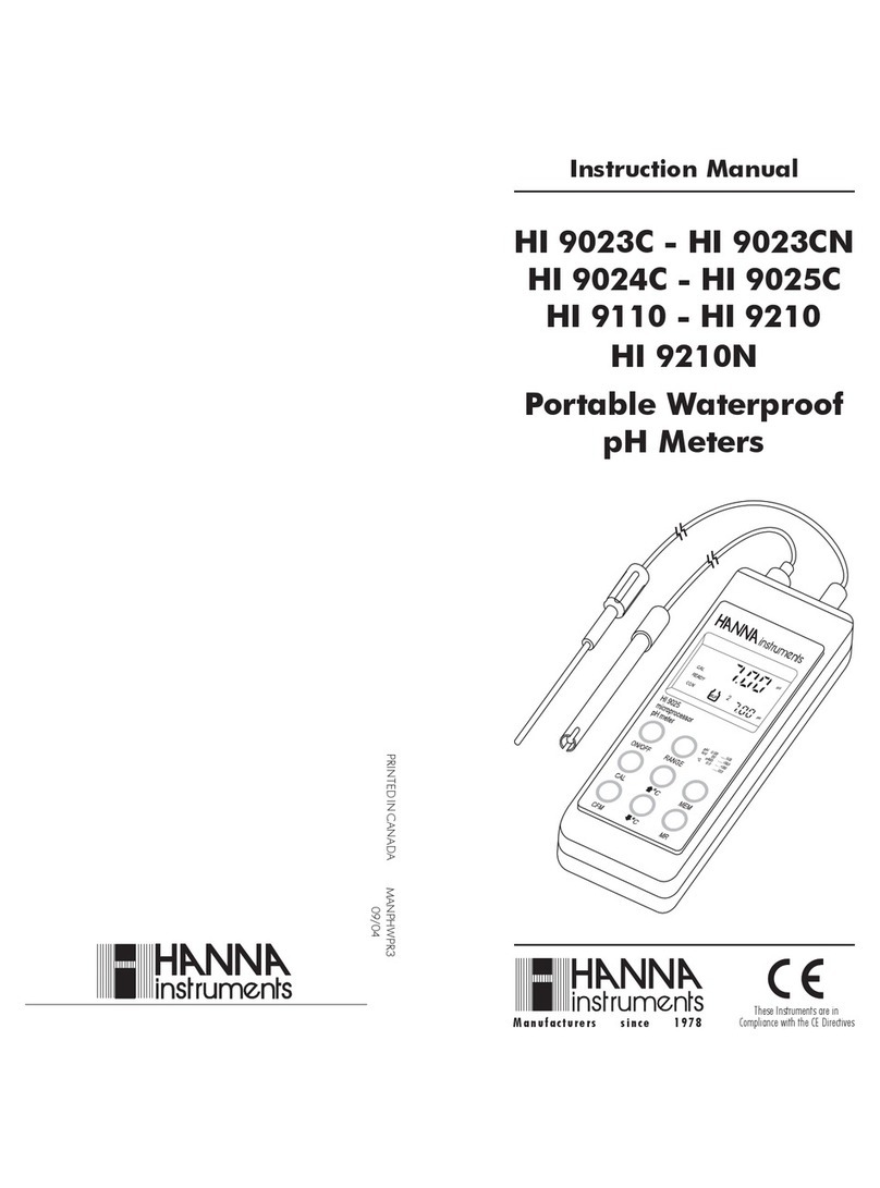 Hanna Instruments HI 9023C instruction manual
