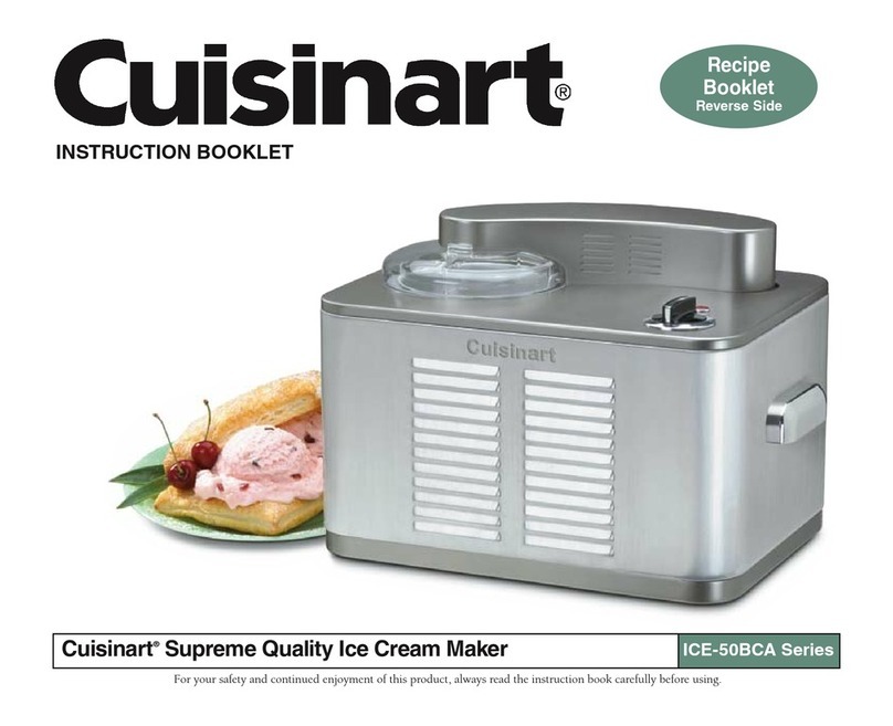 Cuisinart ICE-50BCA Series User manual