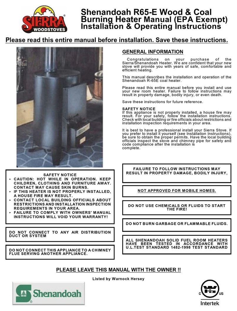 Sierra Shenandoah R65-E User manual