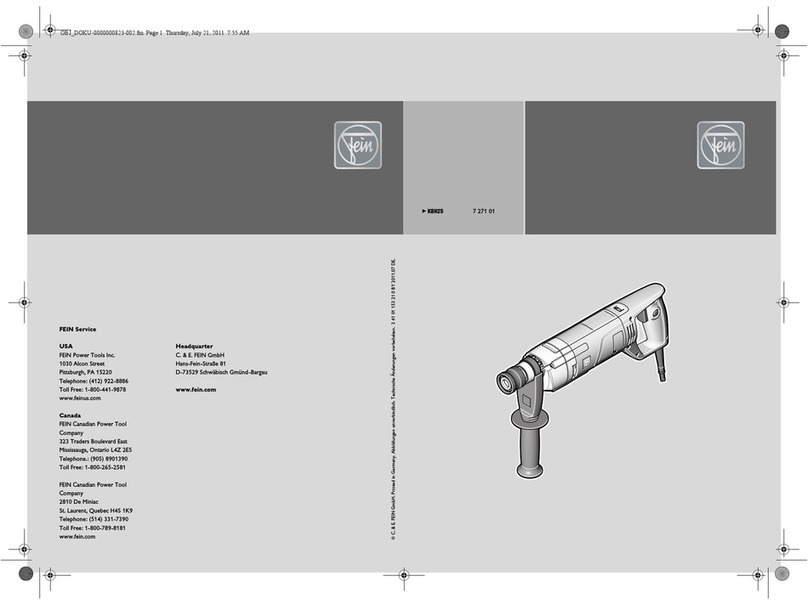 Fein KBH25 instruction manual