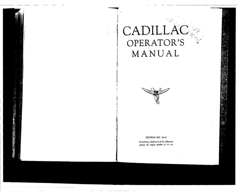 Cadillac V16 VVI User manual