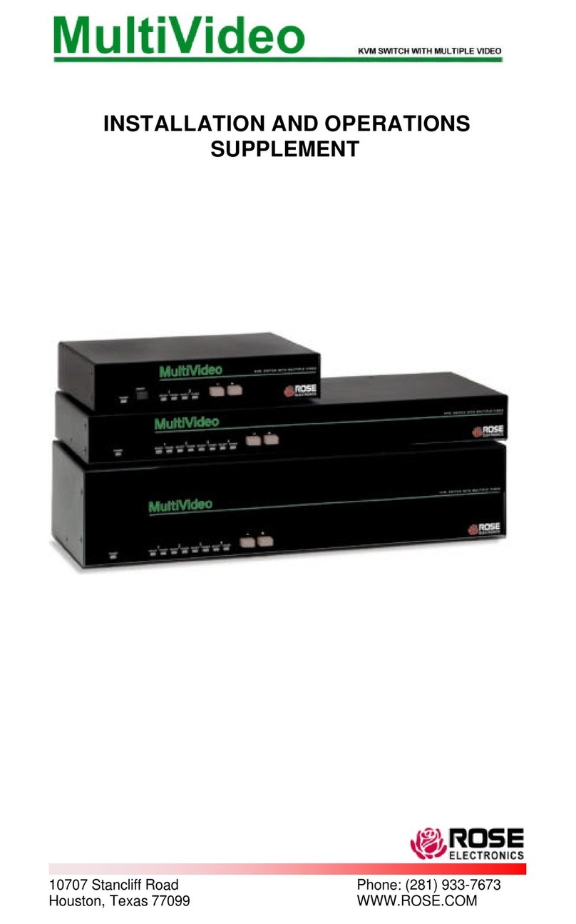 Rose electronics B - Chassis Owner's manual
