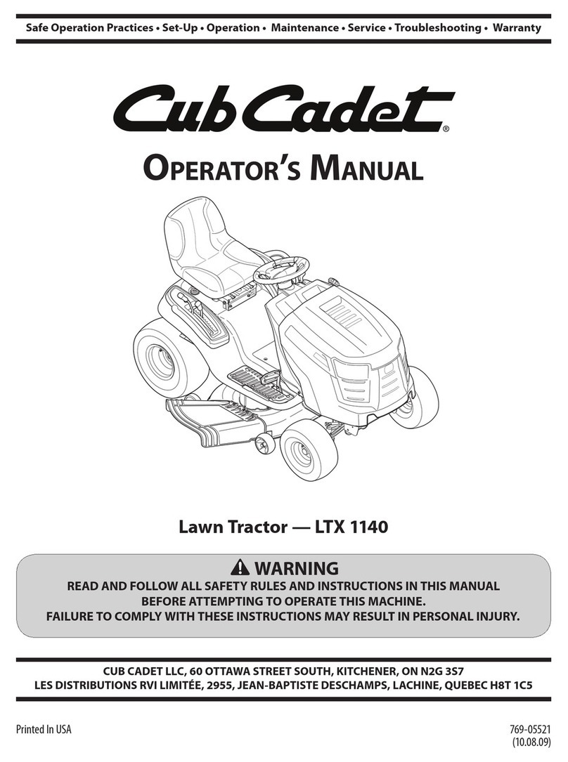 Cub Cadet LTX 1140 User manual Cub Cadet LTX 1140 User manual