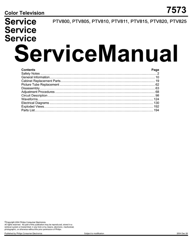 Philips PTV800 User manual