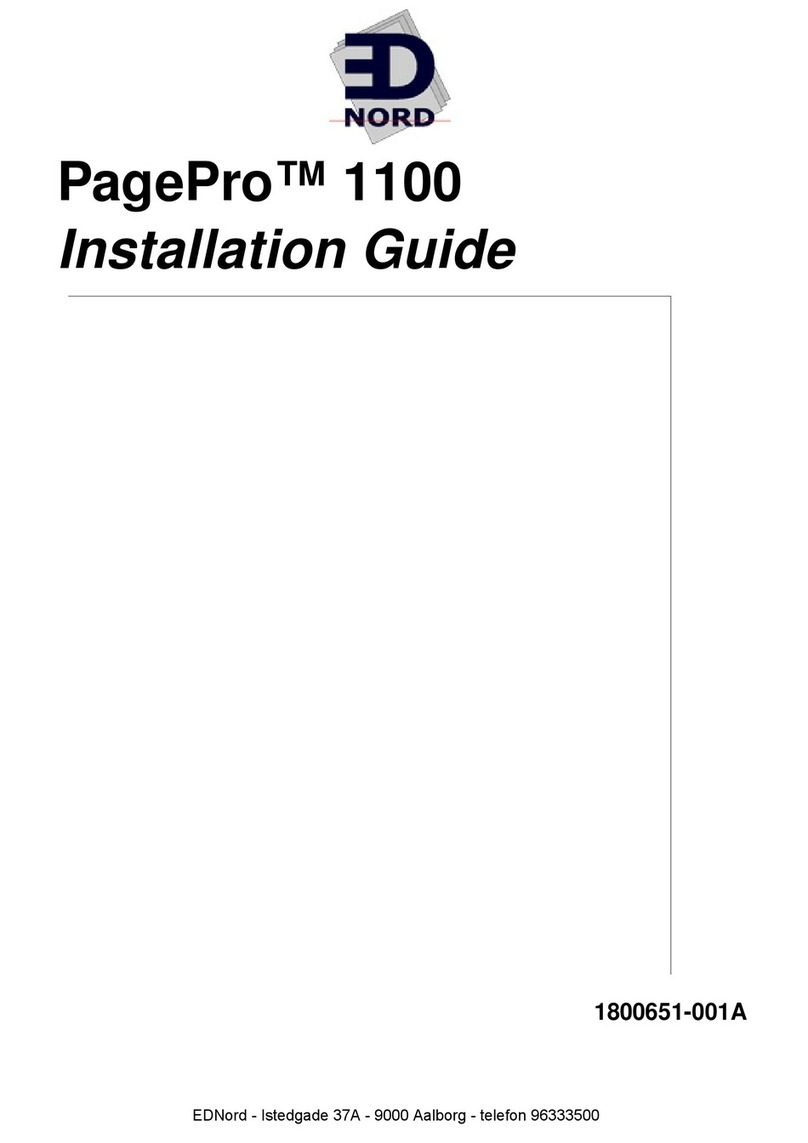 EDNord PagePro 1100 User manual EDNord PagePro 1100 User manual